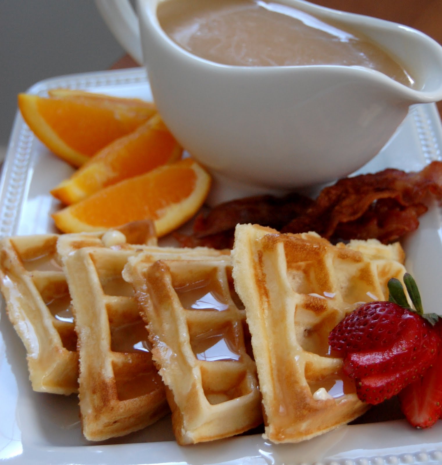 Emily Can Cook Sour Cream Waffles with Dutch Honey