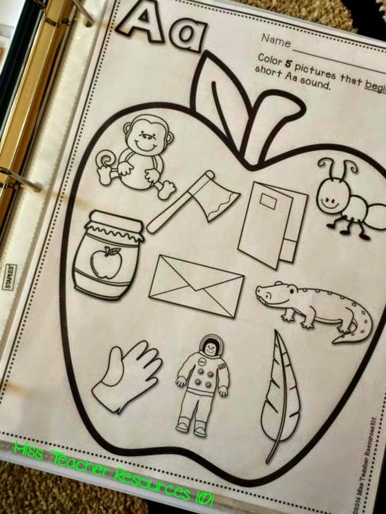 Beginning Sounds, Beginning of Kindergarten, and a Freebie!! - Miss