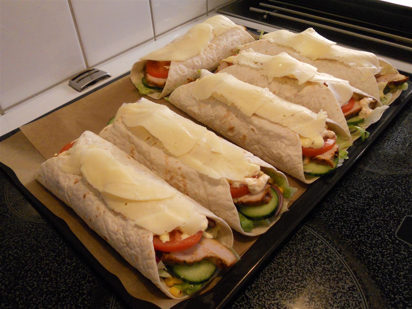 I'm just going my own way! Kyckling wraps....