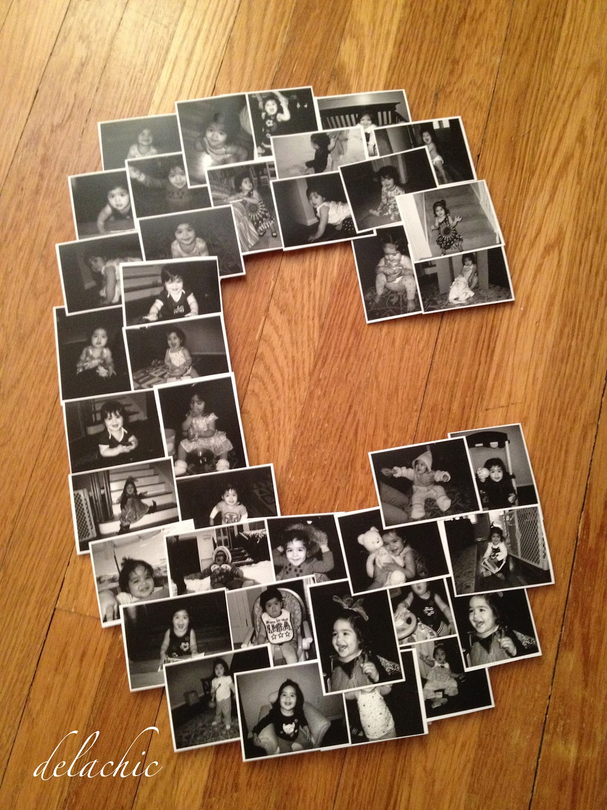 delachic Letter and Number Photo Collage