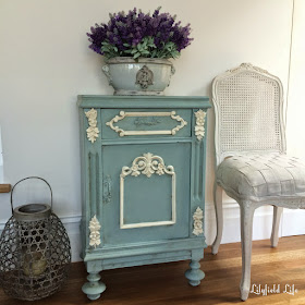 French Bedside painted in ASCP Duck Egg by Lilyfield Life
