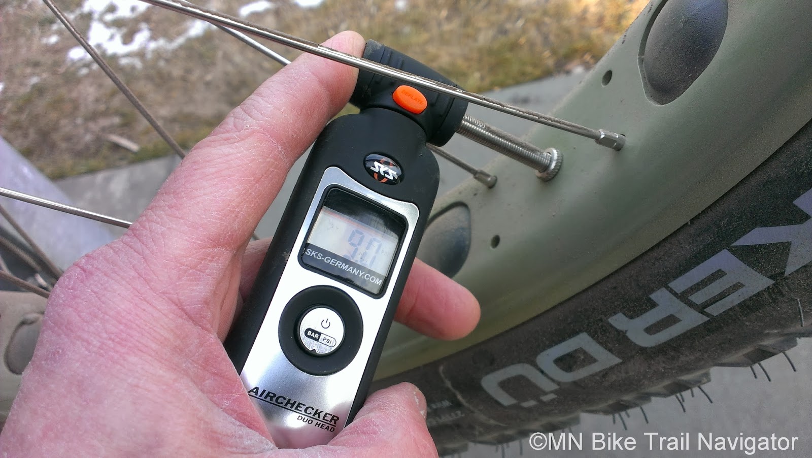 MN Bike Trail Navigator Tire Gauges to Dial In the Right Pressure For