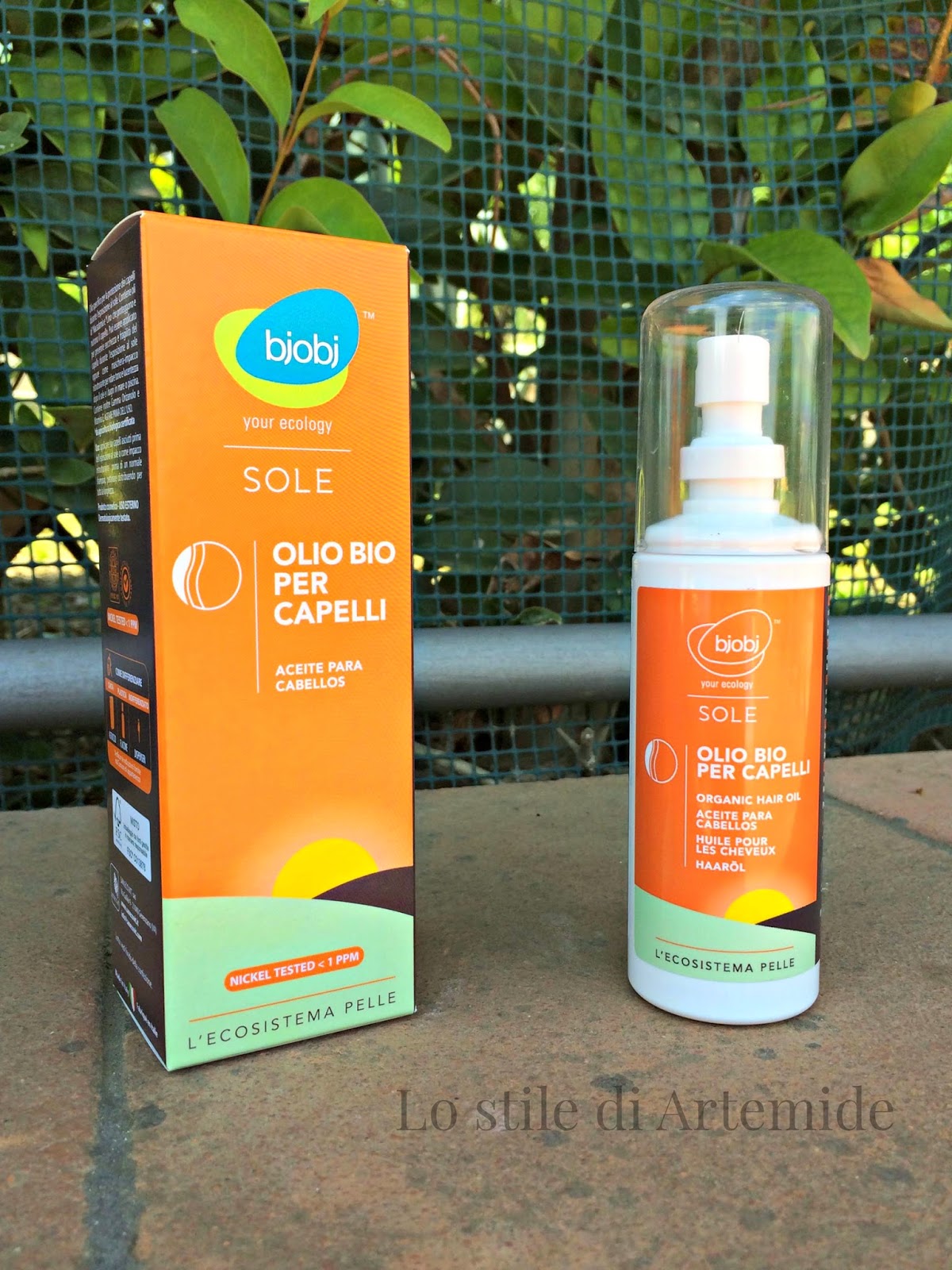 Olio bio solare per capelli