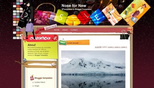 Nose for New - Blogger Template cá tính dành cho bạn trẻ năng động Nose for New - Blogger Template cá tính dành cho bạn trẻ năng động