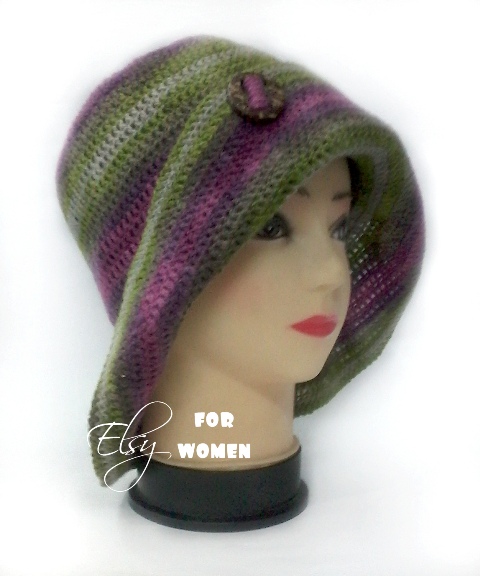 Шляпка от отворотом Леди-весна Лукошко Элси