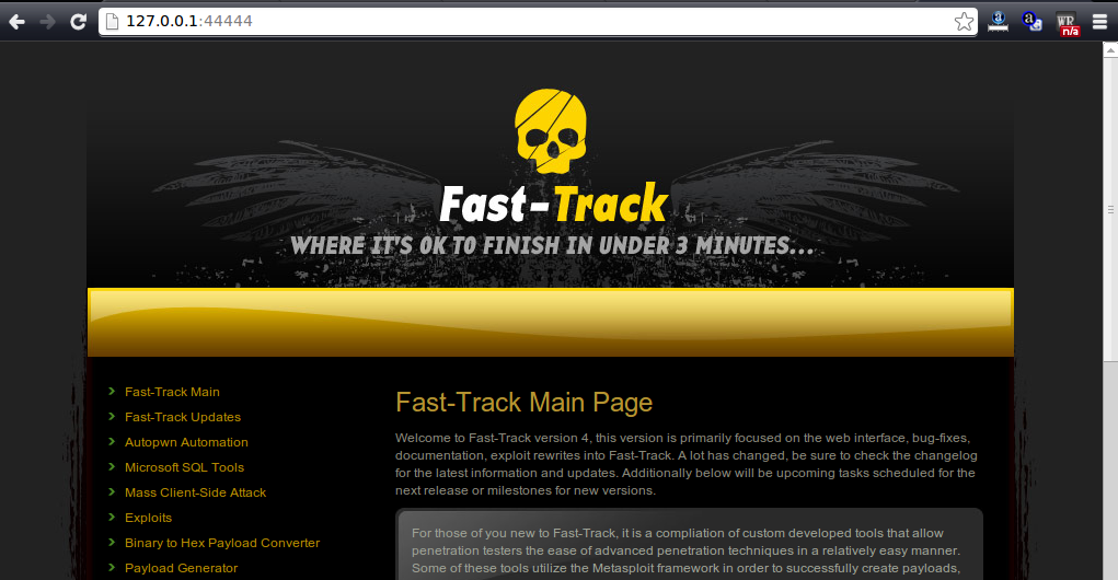 How To Hack With Fast Track