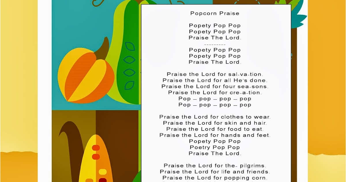 Children's Gems In My Treasure Box Popcorn Praise Song Melody And