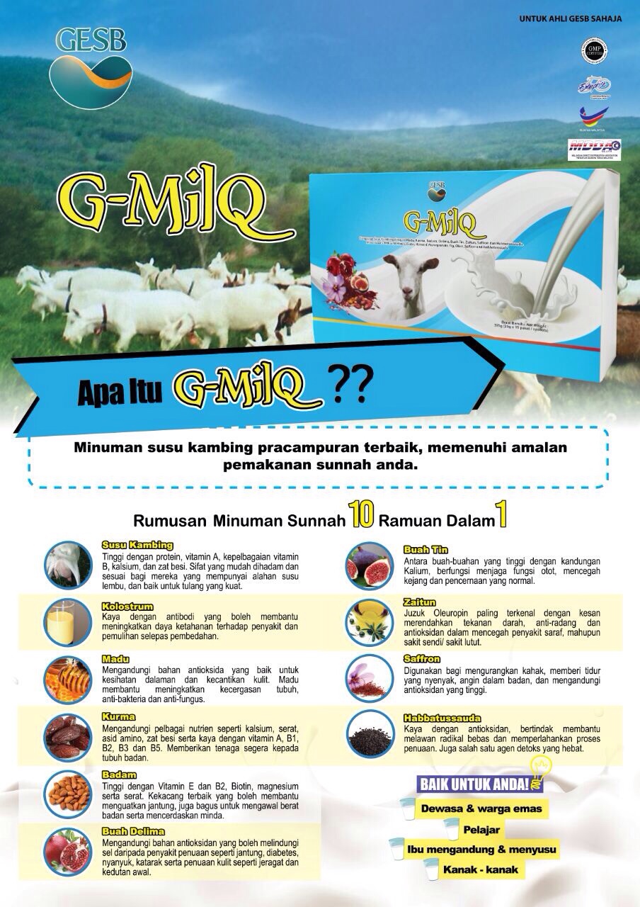Produk Terbaru - Susu Kambing + 9 Makanan Sunnah