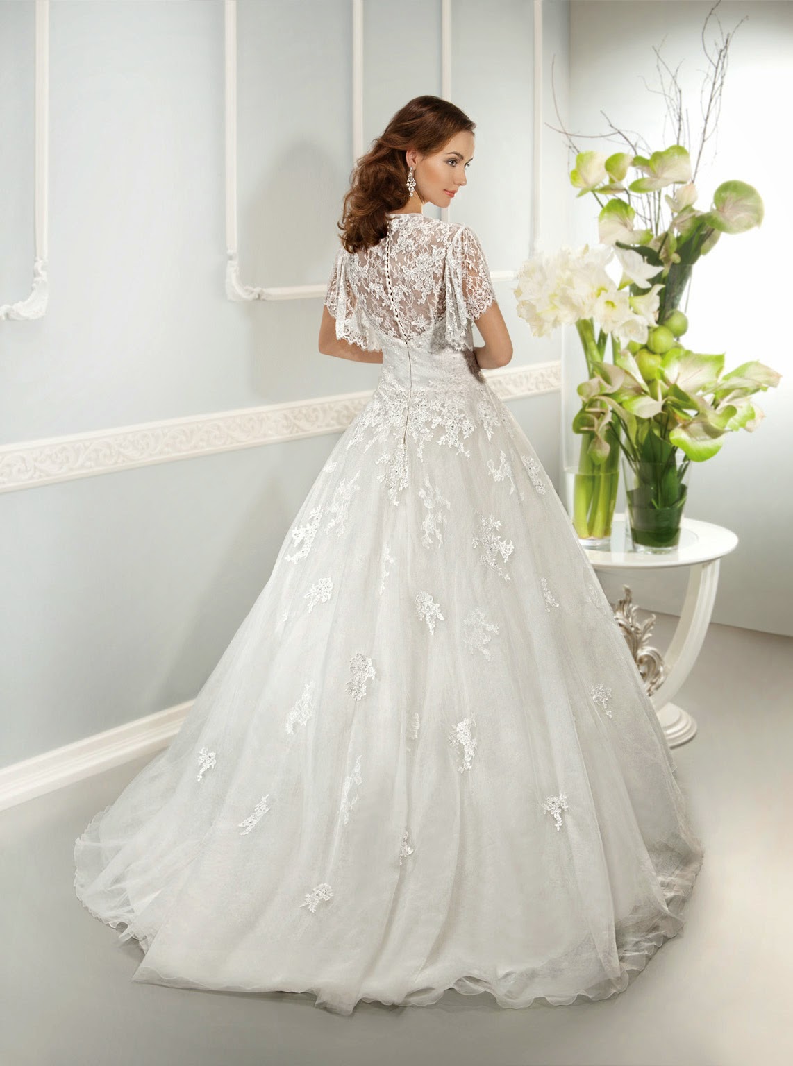 http://www.rosanovias.com/charming-aline-sweetheart-short-sleeve-beading-buttons-lace-sashesribbons-court-train-lace-wedding-dresses-p-1993.html