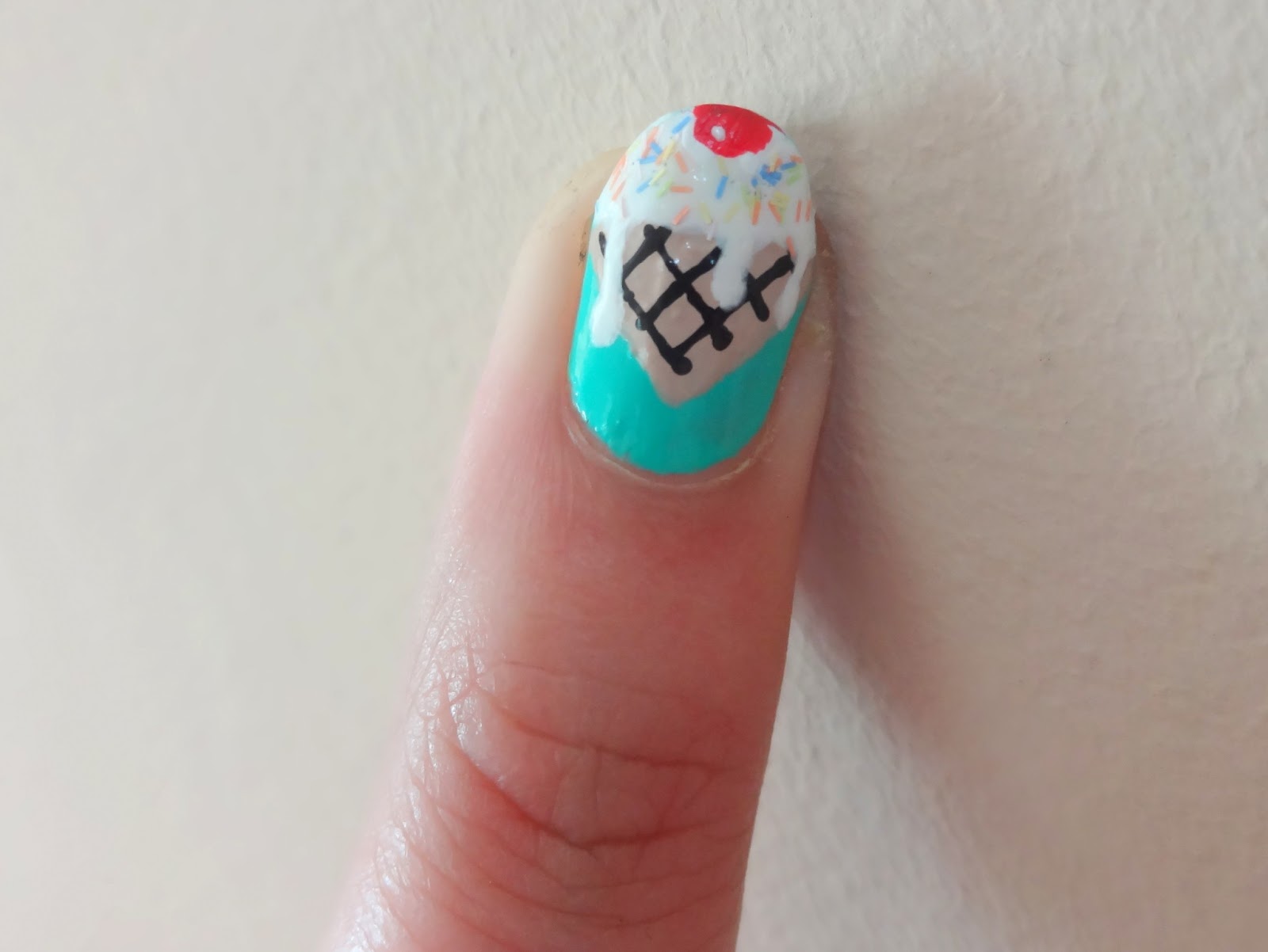 Ice Cream Cone Toe Nail Art Designs - wide 8