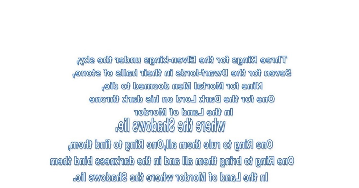 Eye of the Lions Backwards Paragraph