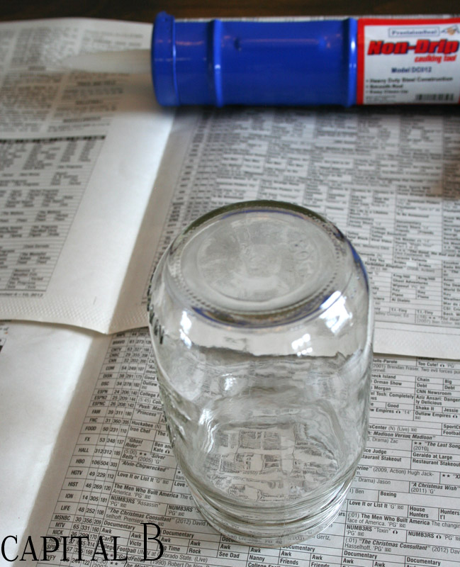 Capital B Mason Jar Wine Glasses Tutorial