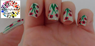 remembrance poppy nail art