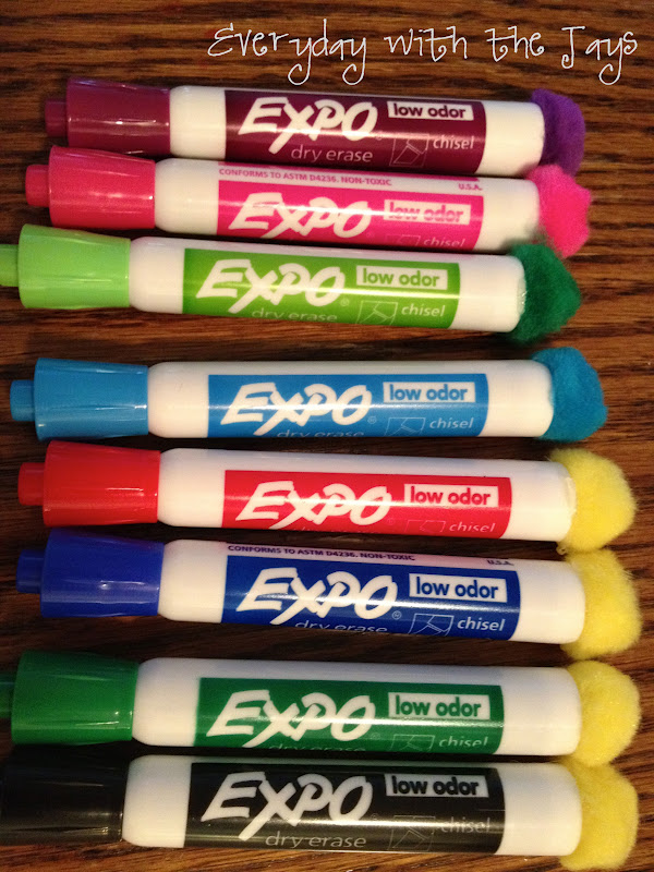 Everyday with the Jays [teach] Pom Dry Erase Markers