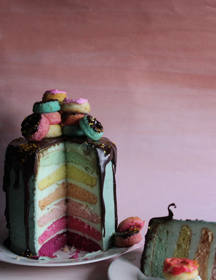 One Cake Two Ways Donut + Cotton Candy Cake! Poppytalk