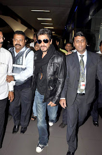 Shahrukh Khan snapped returning from London