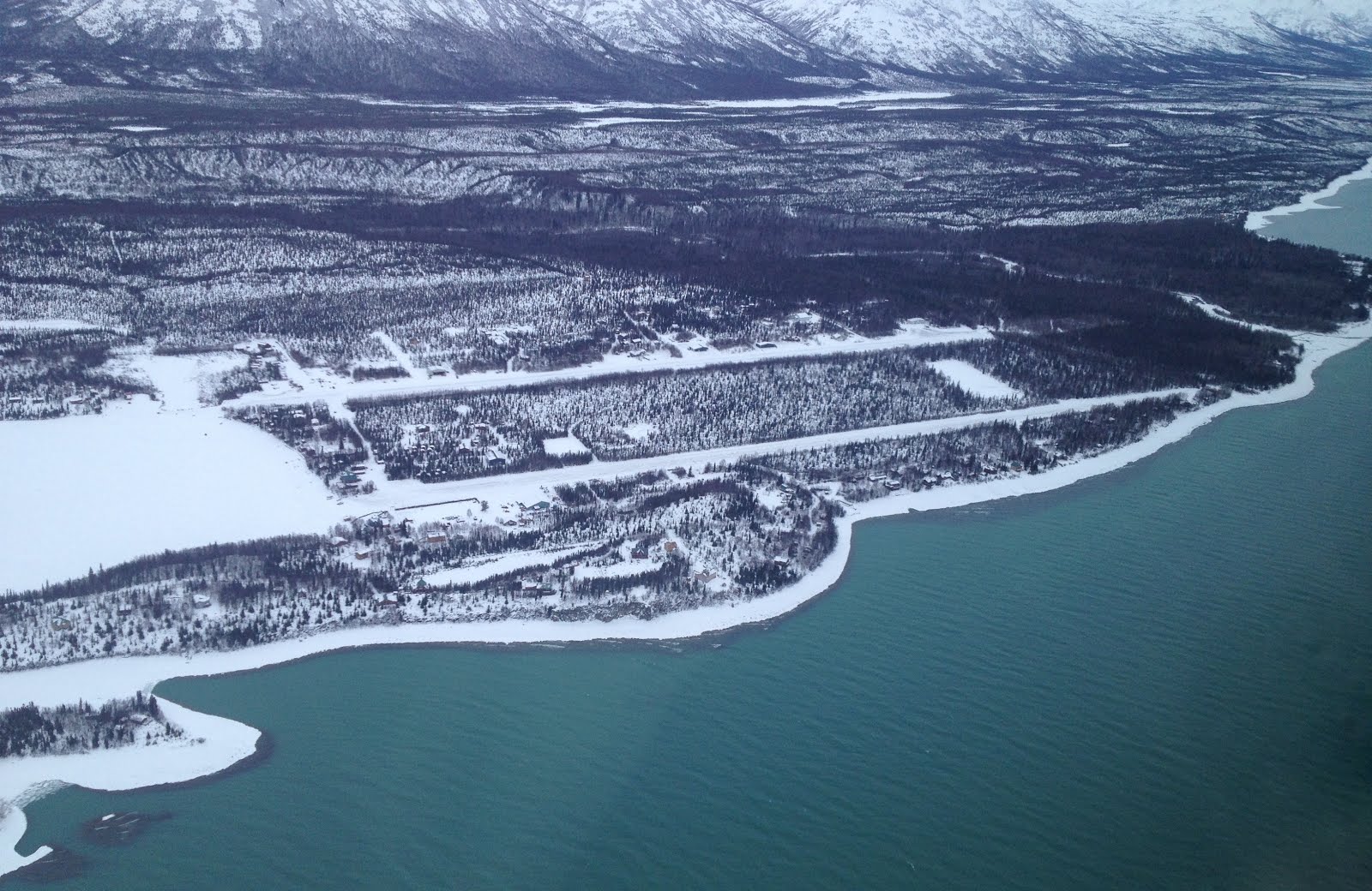 LAKE AND PEN AIR Unlocking Alaska Wintery Port Alsworth