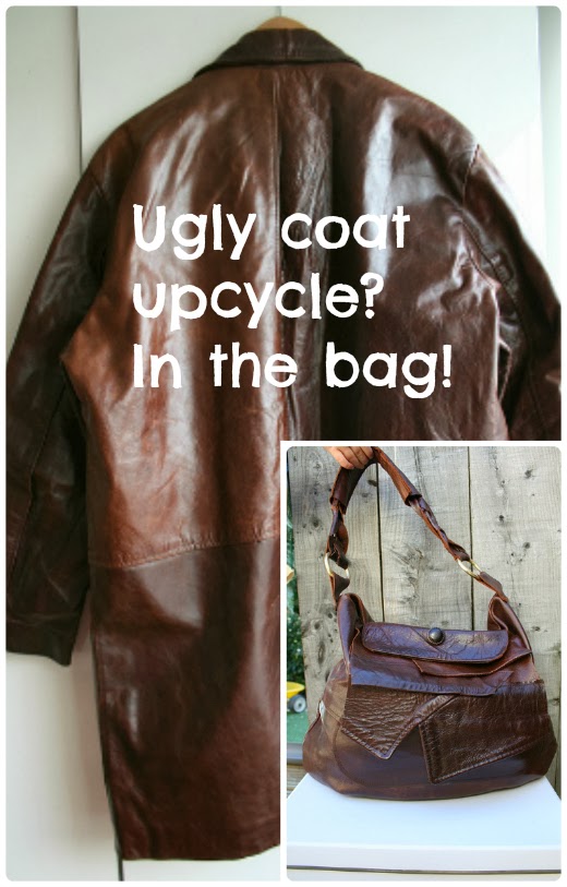 Repurpose Leather Coat Bag the ReFab Diaries