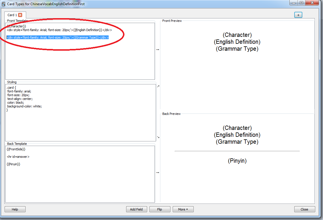 How to use anki picture 10 Moving around fields using HTML in anki