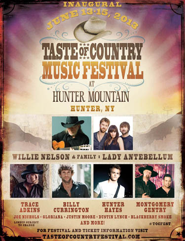 Hunterblog : Hunter Mountain's Blog: Taste of Country Music Festival at