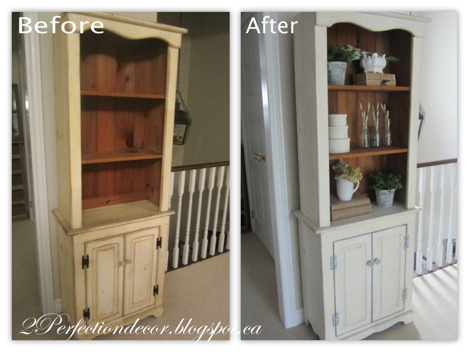 2Perfection Decor Vintage display Makeover