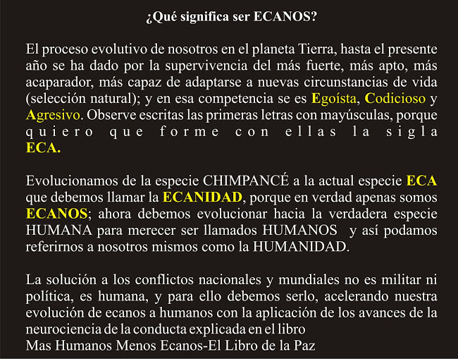 Más humanos menos ecanos