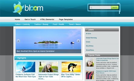 Demo Savarona Blogger Template
