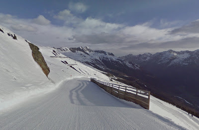 Località montane più celebri della Svizzera come St. Moritz o Zermatt su Street view.