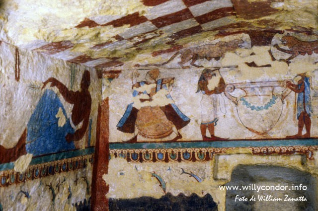 Tomba delle Leonesse. Cultura etrusca