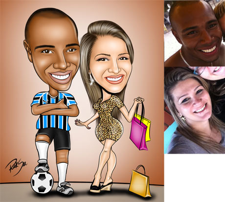 Caricatura feita para Vanessa