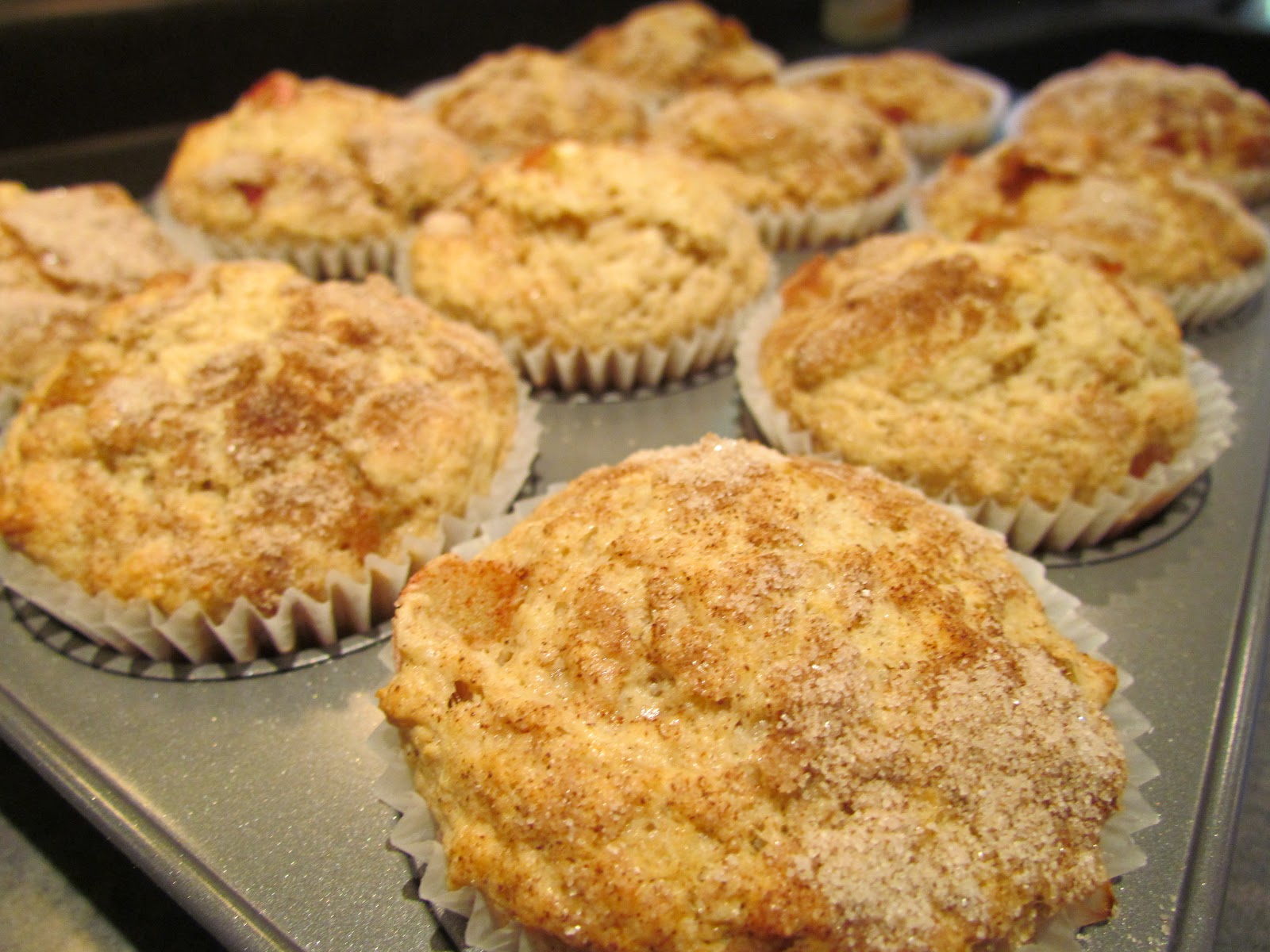 Rhubarb & Roses 'RHUBY TUESDAY'S" Sour Cream Rhubarb Muffins