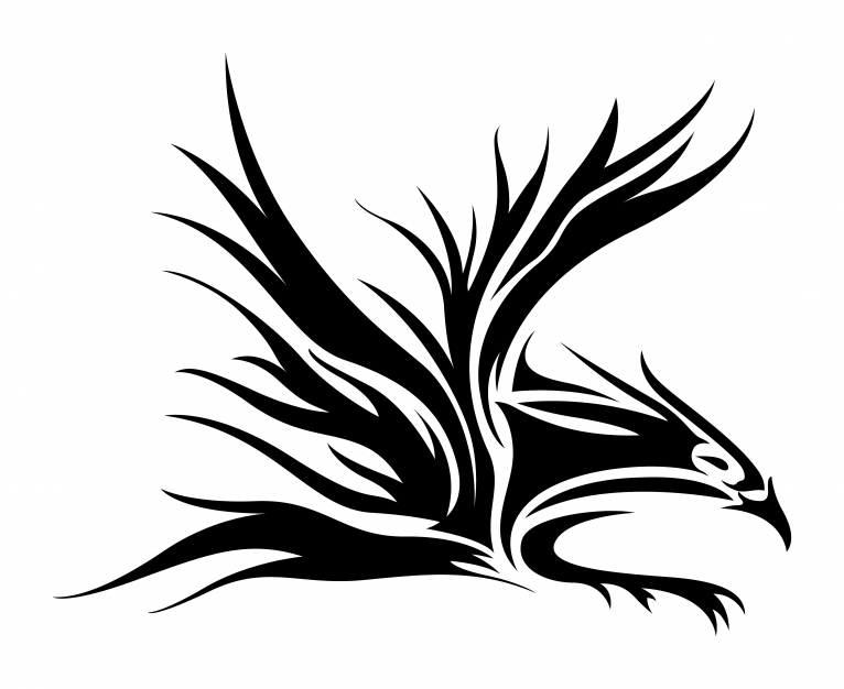 Tribal Eagle Animal Tattoos Design on Arm For Men