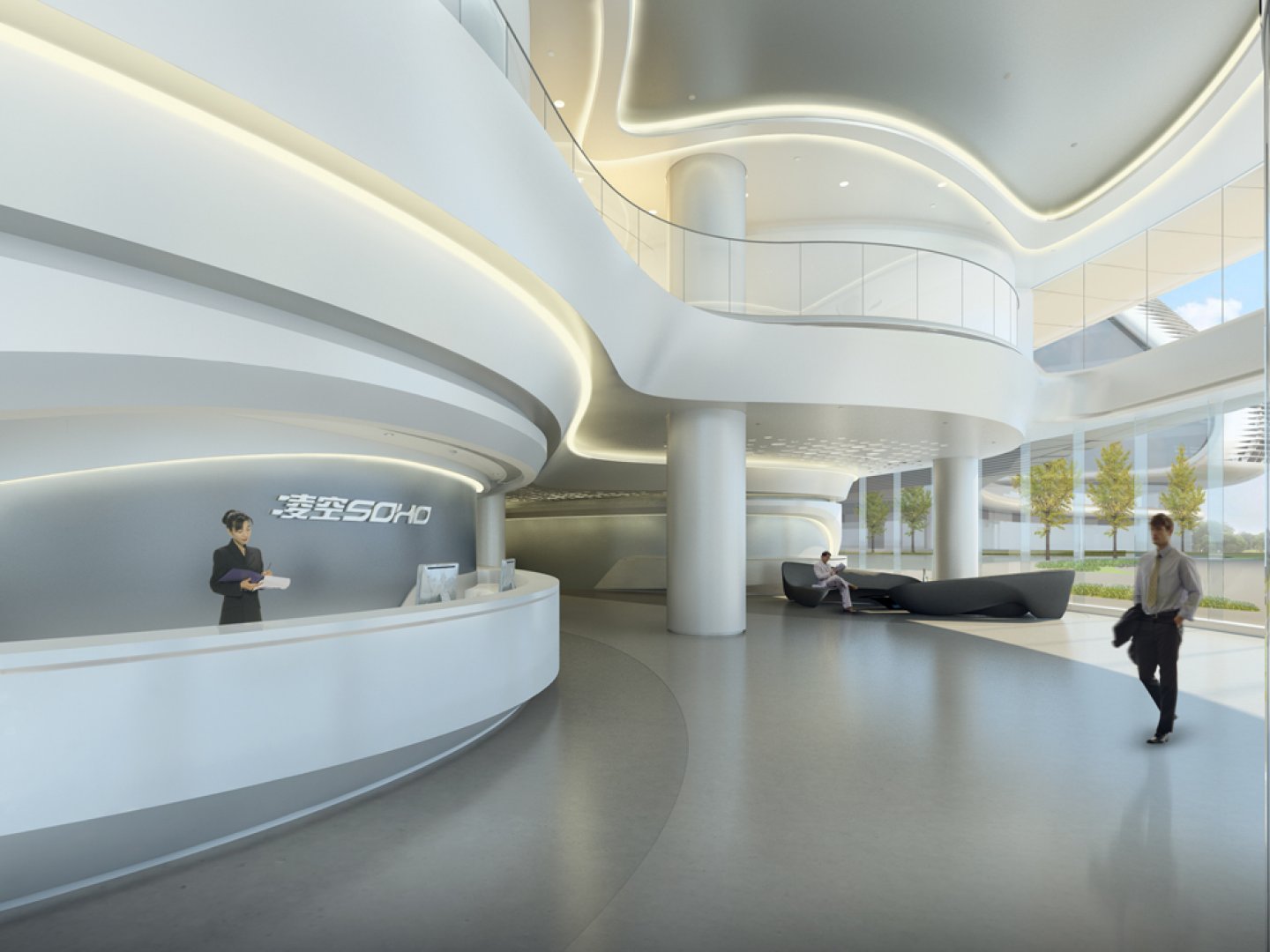 World Architecture  Futuristic Sky SOHO Zaha Hadid Architects