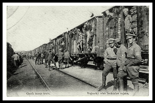 legión checoslovaca, guerra civil rusa, tren