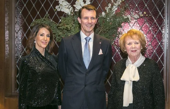 Princess Marie wore Emporio Armani Blazer - Coat - Prince Joachim and Princess Marie of Denmark attended a gala dinner in Reykjavik, Iceland, which is hosted by the Denmark-Iceland Community Association and organized on the occasion of 100th anniversary