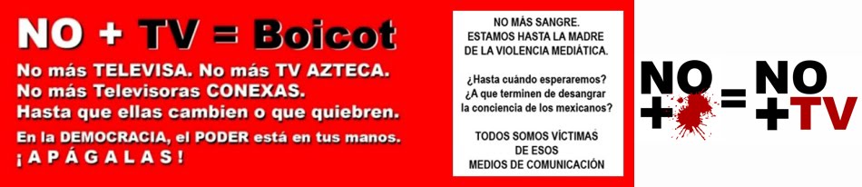 NO + TV = Boicot