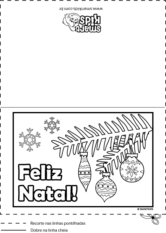 minha herança cartões de natal para colorir