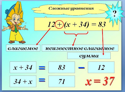 уравнения 5 класс по математике для тренировки сложные
