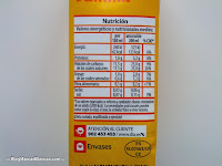 Valores nutricionales del batido de vainilla DIA en www.BlogMarcasBlancas.com