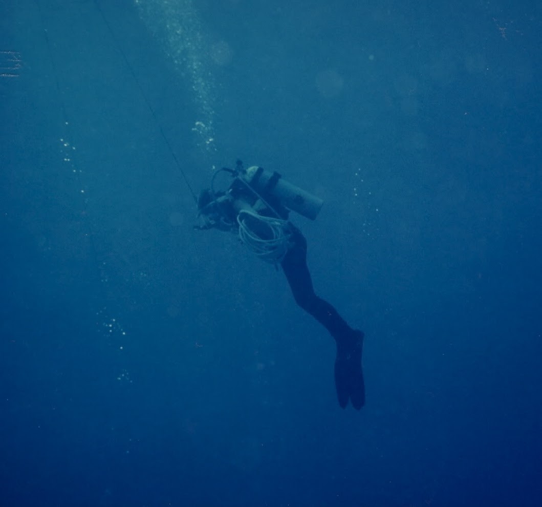 Guiding Japanese Scuba Divers on Guam!