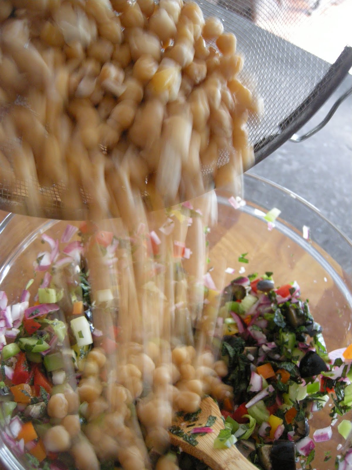 Kitchens Are Monkey Business Couscous And Garbanzo Bean Salad With