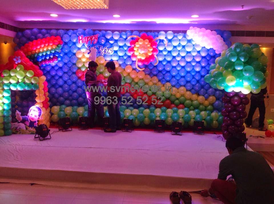 Svm Events Balloon Decorations in Hyderabad Vijayawada Balloon Walls balloon themes Balloon