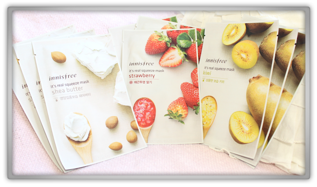 Innisfree Haul Review it's real squeeze mask sheet sheets masks kiwi strawberry shea butter beauty blog blogger Innisfree Haul Review it's real squeeze mask sheet sheets masks kiwi strawberry shea butter beauty blog blogger