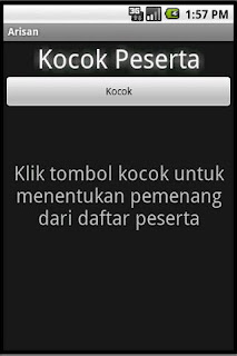 Arisan - Mengocok Undian Pemenang Arisan dengan Aplikasi Android, kenapa tidak?