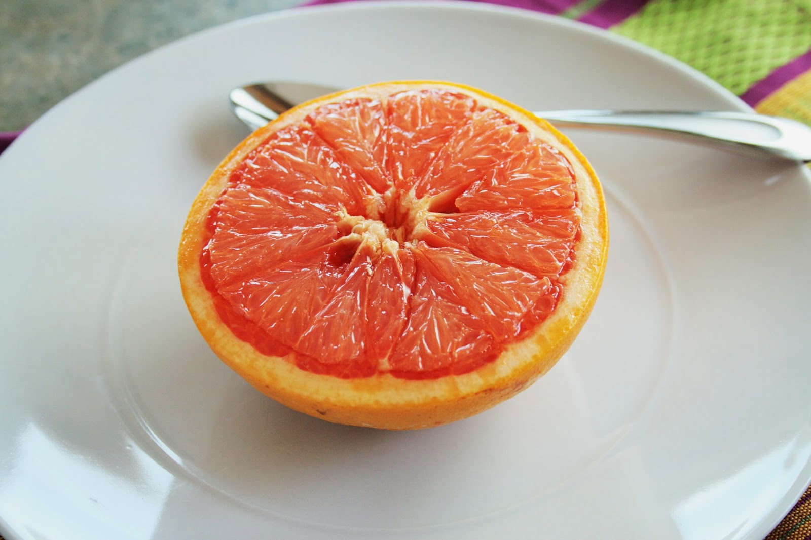 Lazy Gluten Free Broiled Grapefruit