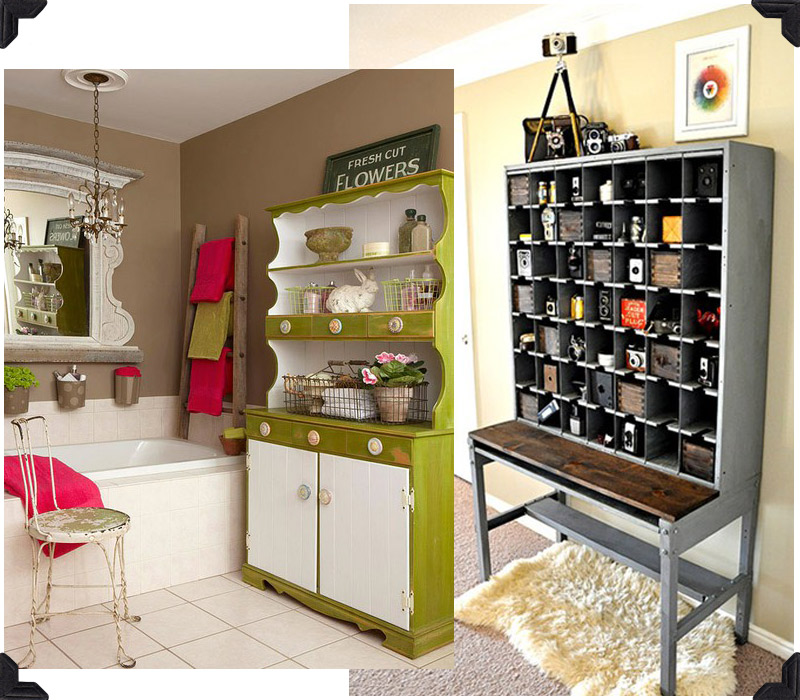 spotted and hearted vintage storage The Creative Studio