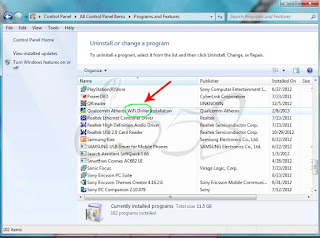 Uninstall program / software pada notebook Windows 7 Uninstall program / software pada notebook Windows 7