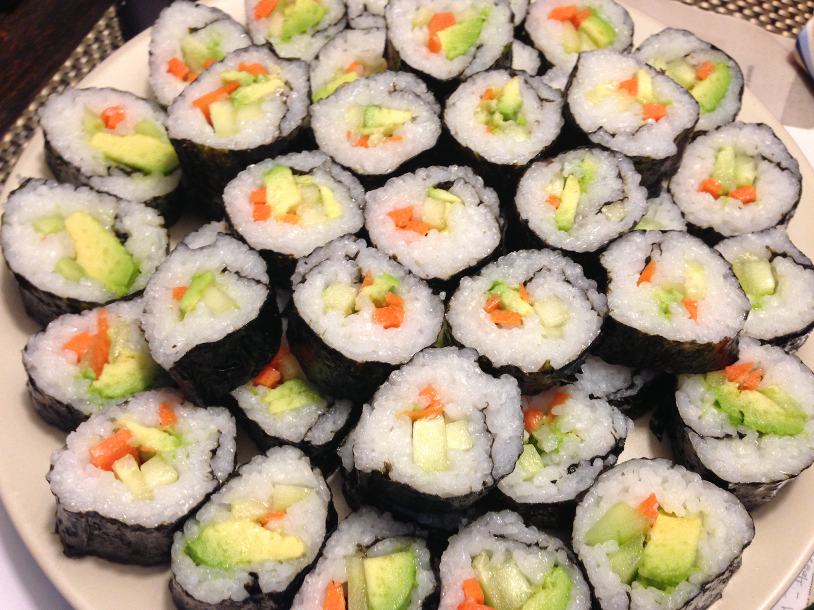 The Friendly Cooking Duo: Veggie Sushi