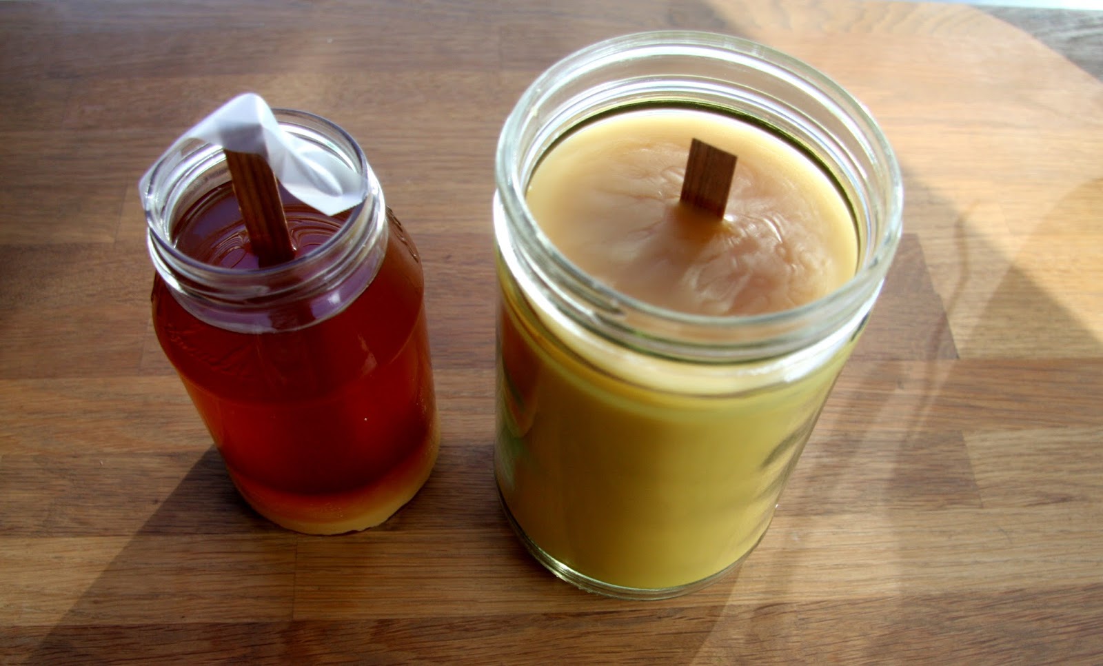 Stiksmama Peanut Butter Jar Candle DIY