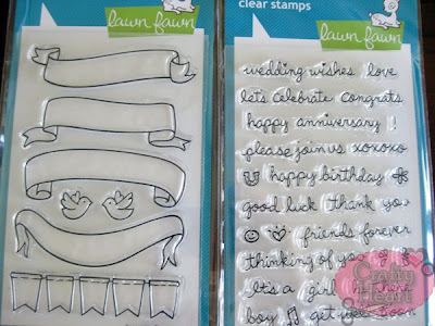 Lawn Fawn clear stamps - Banneriffic, Sophie's Sentiments Lawn Fawn clear stamps - Banneriffic, Sophie's Sentiments